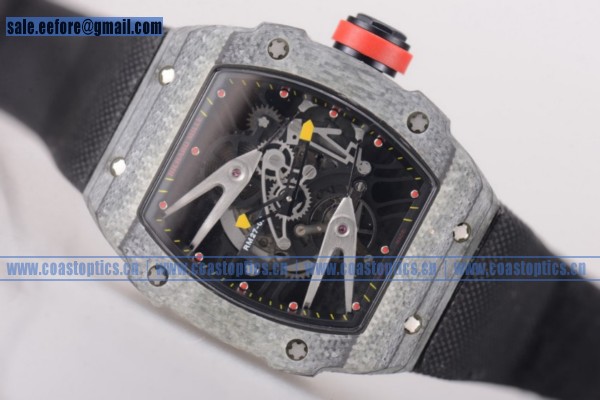 1:1 Replica Richard Mille RM027-2 Watch Carbon Fiber Black
